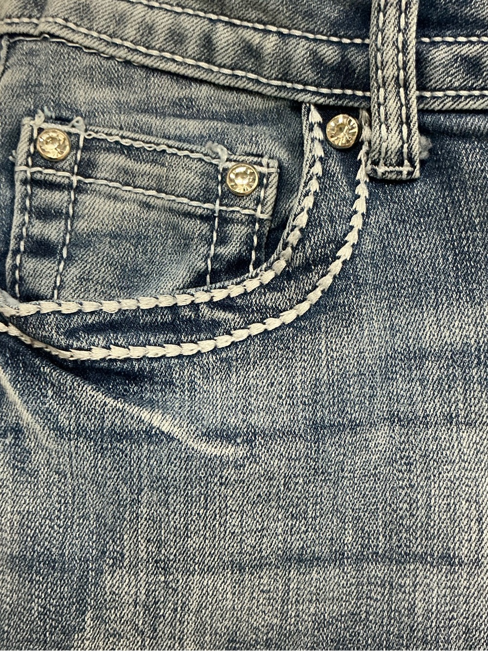 Telepatia Mid-Rise Bootcut Embellished Jeans Size 9/29 - Picture 6 of 13